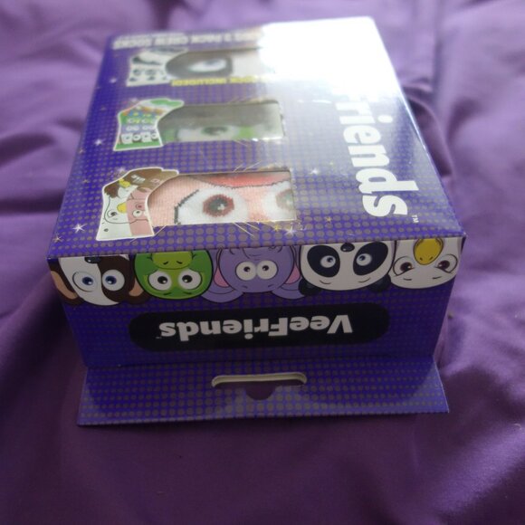 VeeFriends KIDS 3 PACK CREW SOCKS VDPTWE07035K013X 3D SOCK INCLUDED! New in Box! - Picture 6 of 13